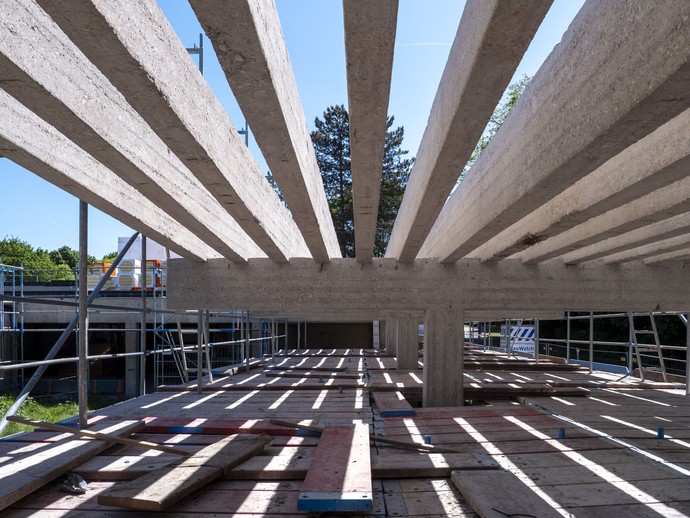 Baustelle des Kulturzentrums Marshall 66 in Marl; Foto: Pressestelle Stadt Marl