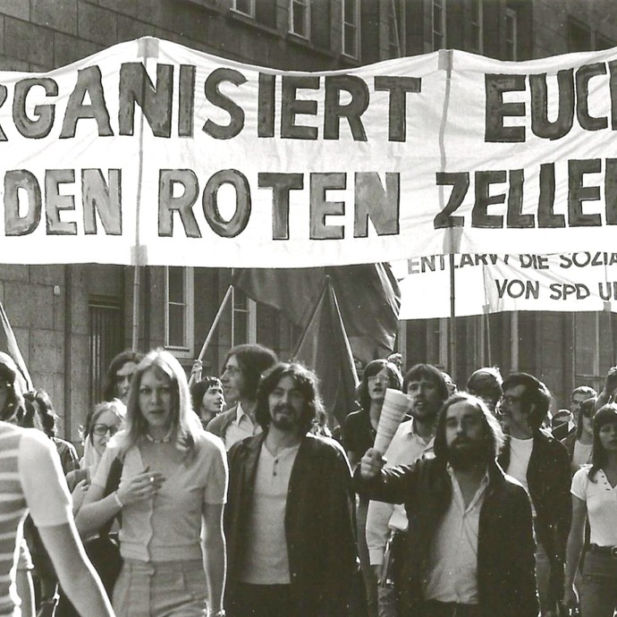 Demo in Münster, 1971, Foto: Christoph Preker/Münster (vergrößerte Bildansicht wird geöffnet)