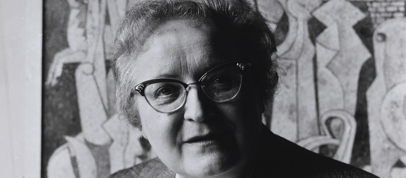 Annelise Kretschmer, Bildnis Prof. Irma Goecke, Nürnberger Gobelin-Manufaktur, 1950er-Jahre