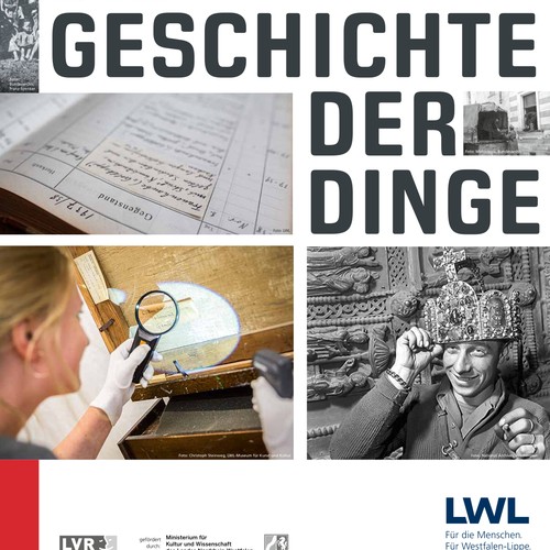 Plakat zur Ausstellung "Geschichte der Dinge"