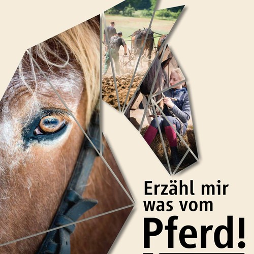 Plakat zur Ausstellung "Erzähl mir was vom Pferd"