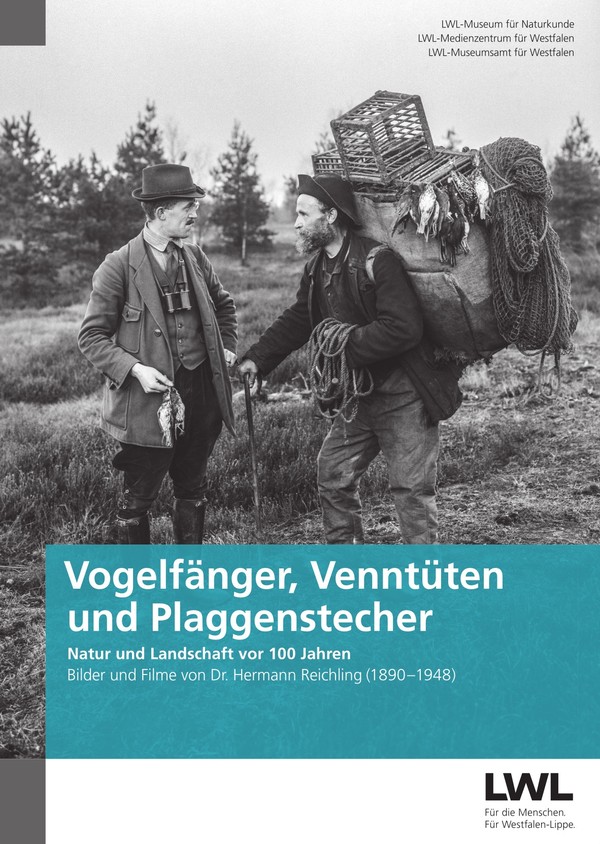 Plakat zur Ausstellung "Vogelfänger, Venntüten und Plaggenstecher"