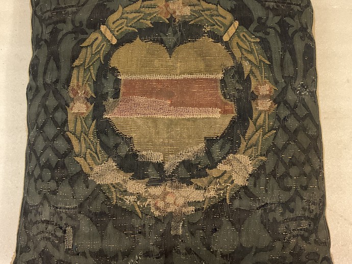 Aufsicht eines der Kissen im Vorzustand © Stadtmuseum Münster