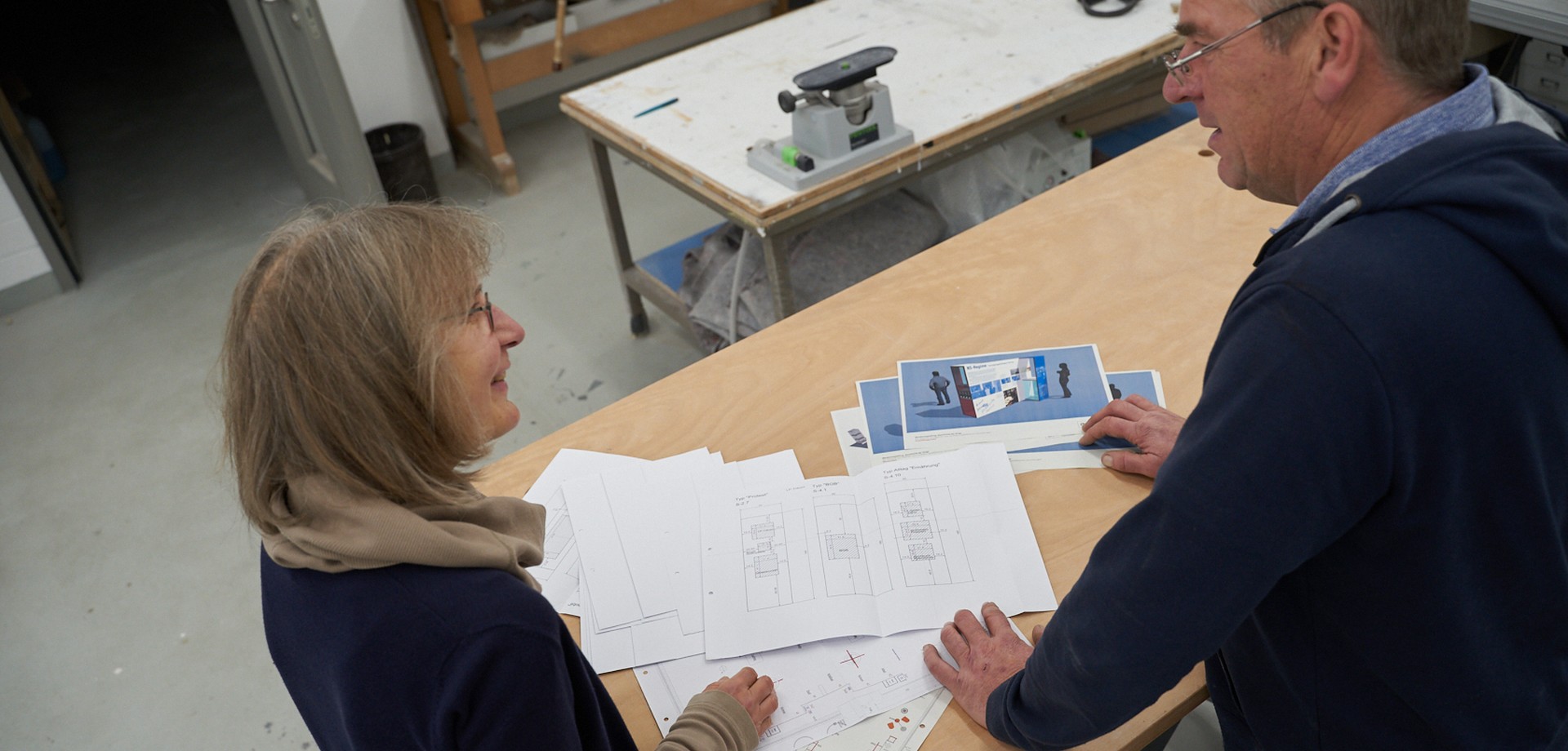 Ausstellungsplanung in der Werkstatt des LWL-Museumsamtes, Foto: LWL/Frank Springer