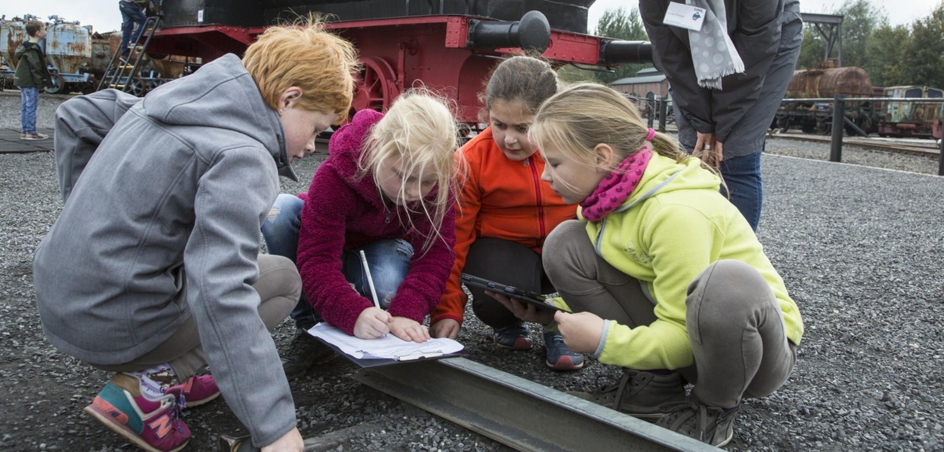 Vermittlungsarbeit mit Kindern, Foto: LWL-Industriemuseum/Philipp Harms